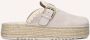 MOU Instappers Dames Jute Clog Plain Sue Maat: 41 Materiaal: Suède Kleur: Beige - Thumbnail 2