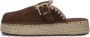 MOU Instappers Dames Jute Clog Plain Sue Maat: 37 Materiaal: Suède Kleur: Bruin - Thumbnail 2
