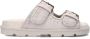 MOU Slippers Dames Low Bio Sandal 2buckles Monoch Maat: 41 Materiaal: Suède Kleur: Grijs - Thumbnail 2