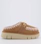 MOU Vachtlaarzen Dames Mini Eskimo Platform Boot Maat: 39 Materiaal: Suède Kleur: Beige - Thumbnail 2