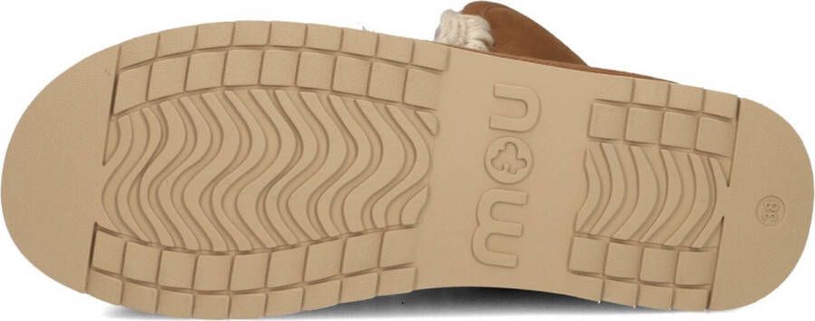 MOU Mini Eskimo Platform Boot Laarzen Suède Dames Cognac