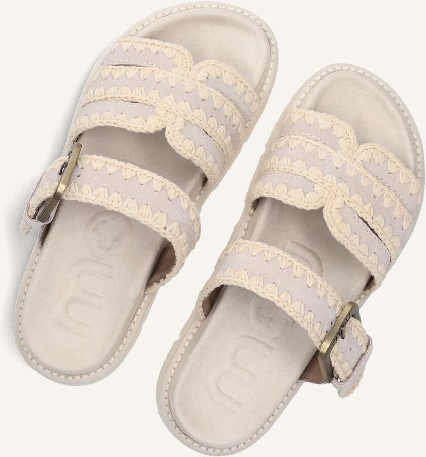 MOU Slippers Dames Bio Sandal Buckle Strap Maat: 36 Materiaal: Suède Kleur: Grijs - Foto 2