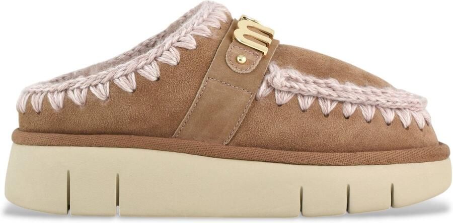 MOU Bounce Clog Metalen Logo Slippers Fashionwear Vrouwen