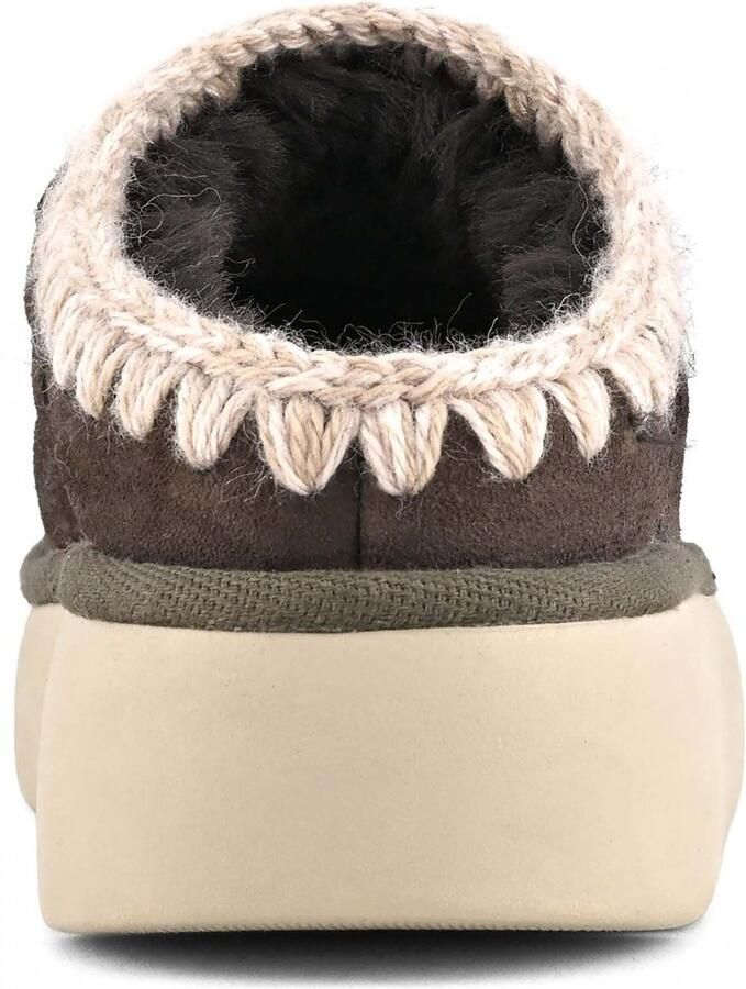 MOU Pantoffels Dames Bounce Clog Metal Logo Maat: 37 Materiaal: Suède Kleur: Bruin - Foto 6