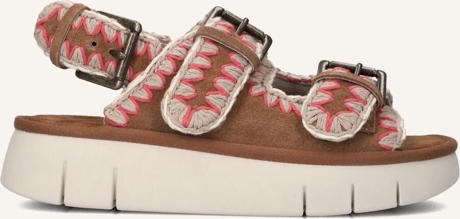 MOU Sandalen Dames Bounce Sandal Maat: 38 Materiaal: Suède Kleur: Bruin - Foto 2