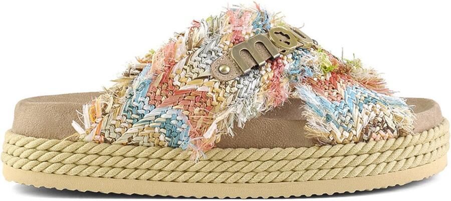MOU Criss-cross Rope Sandal Slippers Dames Multi - Foto 6