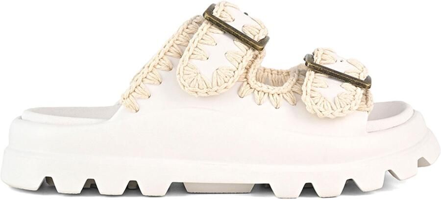 MOU Slippers Dames Eva One-piece Slide Two-buckles Maat: 41 Materiaal: Rubber Kleur: Wit - Foto 6