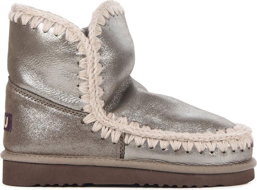 MOU Vachtlaarzen Dames Eskimo 18 Met Maat: 40 Materiaal: Suède Kleur: Zilver - Foto 5