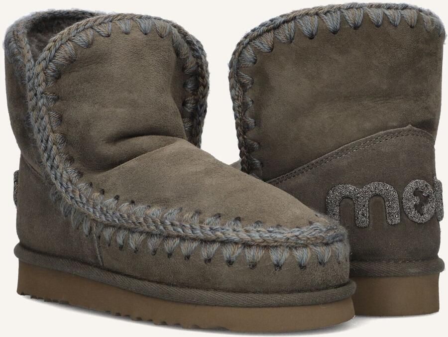 MOU Vachtlaarzen Dames Eskimo 18 Glitter Logo Maat: 40 Materiaal: Suède Kleur: Groen - Foto 3