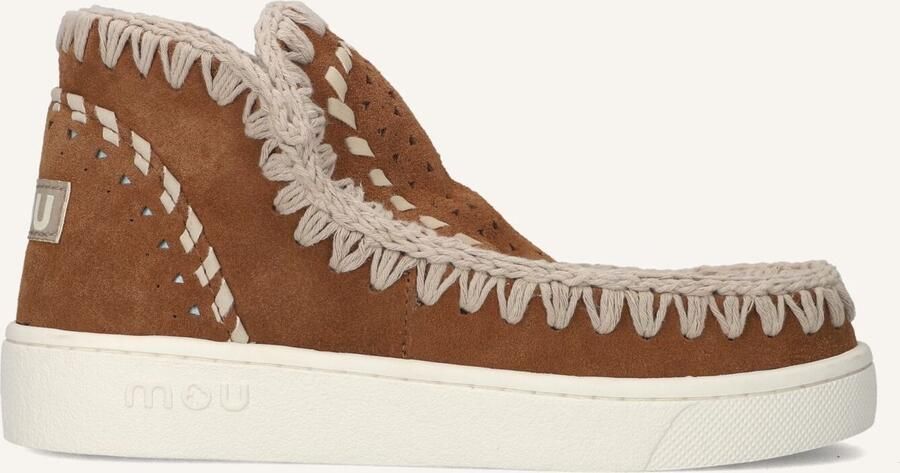 MOU Hoge Sneakers Dames Eskimo Sneaker Maat: 37 Materiaal: Suède Kleur: Cognac - Foto 1