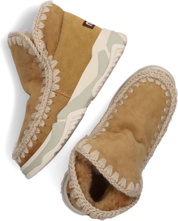 MOU Vachtlaarzen Dames Eskimo Trainer Maat: 38 Materiaal: Suède Kleur: Camel