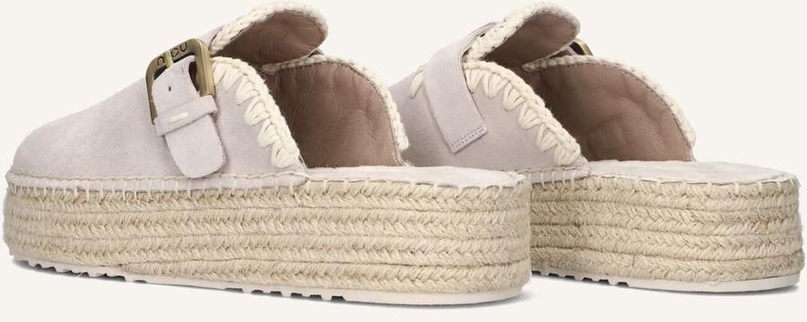MOU Instappers Dames Jute Clog Plain Sue Maat: 41 Materiaal: Suède Kleur: Beige - Foto 3