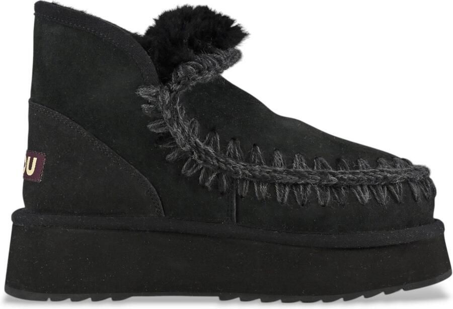 Mou Zwarte Mini Eskimo Platformlaarzen Black Dames