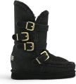 MOU Leren Eskimo Inner Wedge laarzen met gespen - Zwart