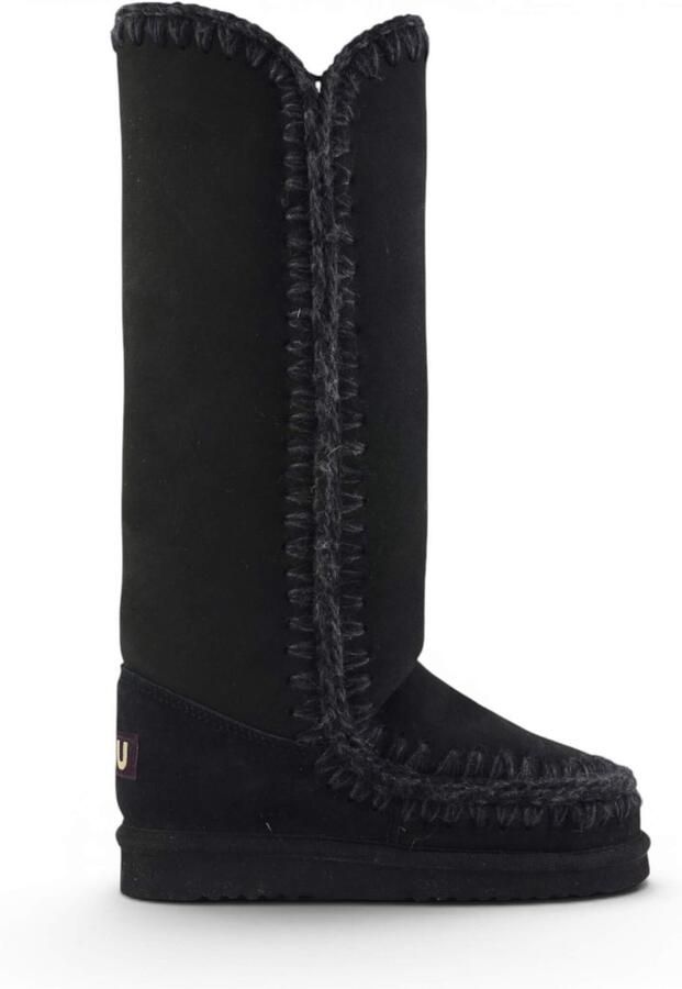 Mou Hoge Eskimo Zwarte Schapenvachtlaarzen Black Dames