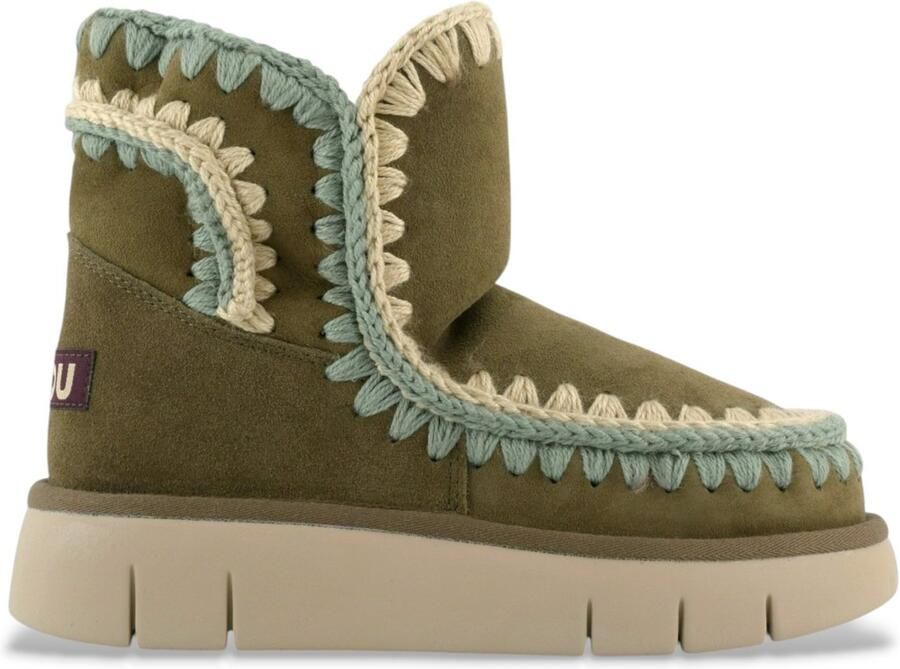 MOU Leren laarzen met stiksels