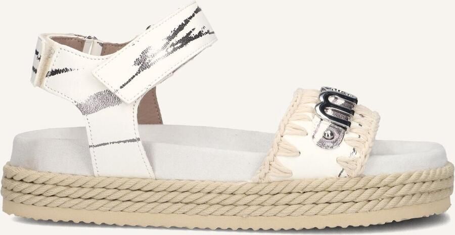 MOU Dames Rope Sandal Black With Strap Maat: 37 Materiaal: Leer Kleur: Wit - Foto 2