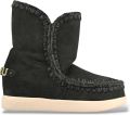 MOU Suède enkellaarsjes New Inner Wedge - Zwart