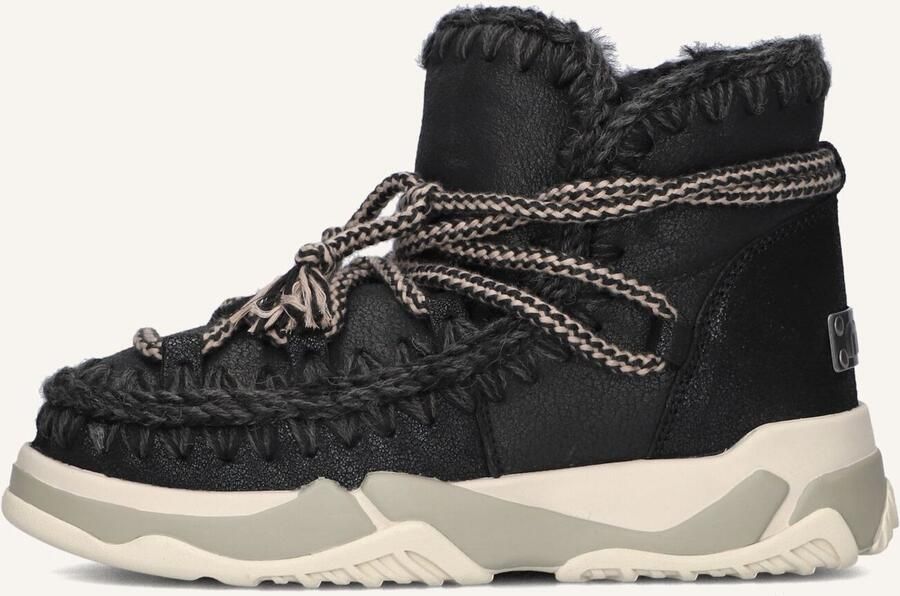 MOU Snowboots Dames Trainer 02 Scoubidoo Lace Maat: 39 Materiaal: Leer Kleur: Zwart - Foto 6