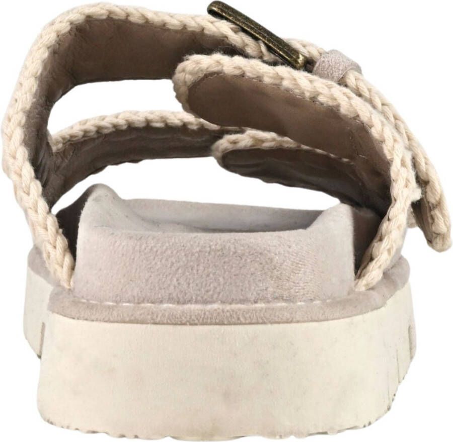 MOU Slippers Dames New Bio Maat: 41 Materiaal: Suède Kleur: Beige - Foto 2