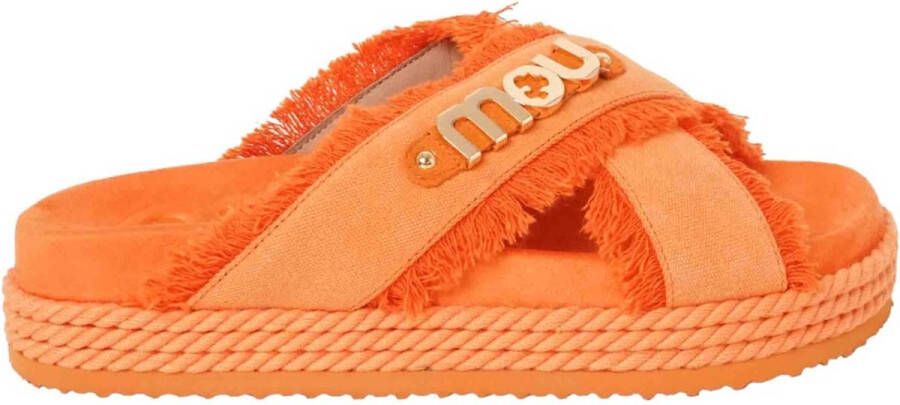 MOU Oranje Crisscross slippers oranje