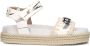 MOU Dames Rope Sandal Black With Strap Maat: 37 Materiaal: Leer Kleur: Wit - Thumbnail 2