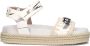 MOU Dames Rope Sandal Black With Strap Maat: 37 Materiaal: Leer Kleur: Wit - Thumbnail 2
