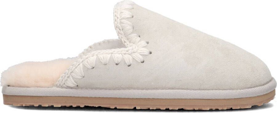 MOU Slipper Eskimo Pantoffels Sloffen Dames Zilver