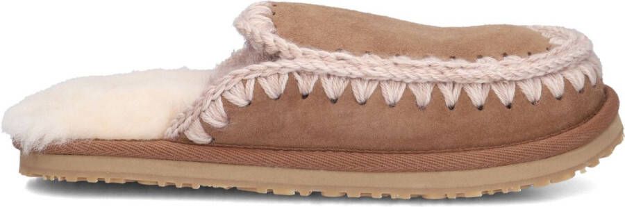 MOU Pantoffels Dames Slipper Full Eskimo Stitch Maat: 41 Materiaal: Suède Kleur: Bruin - Foto 2