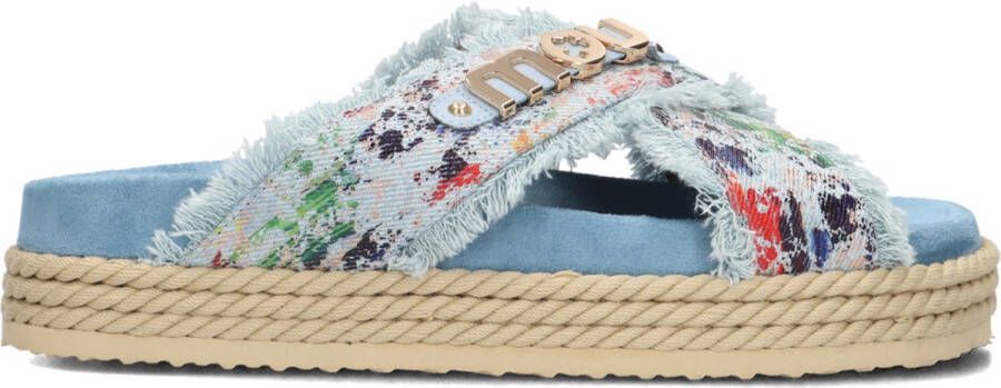 MOU Slippers Slides Dames MU.SW451006K Jeans blauw