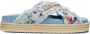 MOU Slippers Dames Mu.sw451006k Maat: 39 Materiaal: Textiel Kleur: Blauw - Thumbnail 2