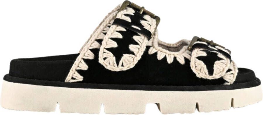 MOU Zwart New Bio Slippers Zwart Mu.sw461005a