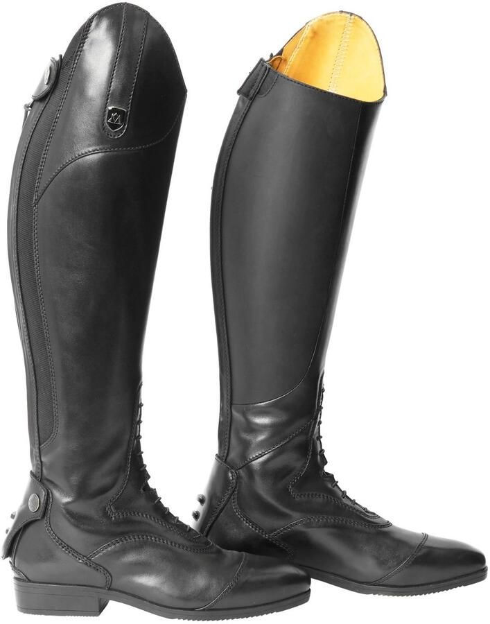 Mountain Horse Rijlaars Xanadu Tall-40-Short-Regular Zwart Lederen rijlaarzen