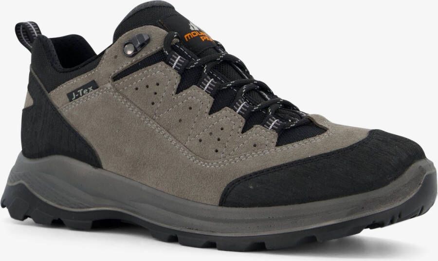 Mountain Peak lage heren wandelschoenen cat. A Zwart Echt leer