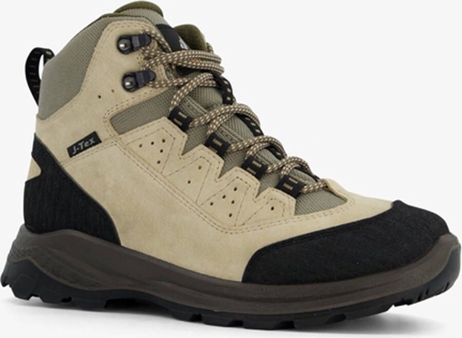 Mountain Peak leren dames wandelschoenen cat. B Zwart Echt leer Uitneembare zool