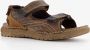 Mountain Peak leren heren sandalen bruin - Thumbnail 3
