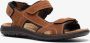 Mountain Peak leren heren sandalen bruin Echt leer - Thumbnail 5