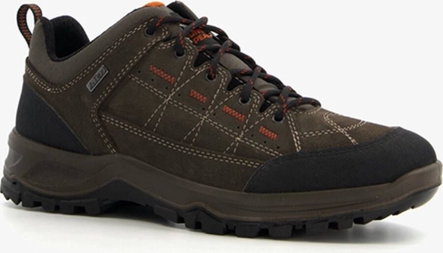 Mountain Peak leren heren wandelschoenen A Bruin Maat Uitneembare zool42