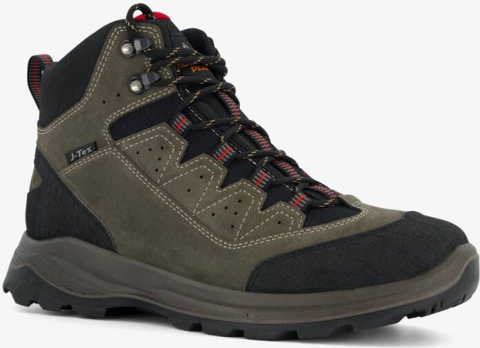 Mountain Peak leren heren wandelschoenen cat. A B Zwart Echt leer Uitneembare zool