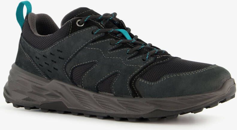 Mountain Peak leren heren wandelschoenen cat. A Zwart Uitneembare zool