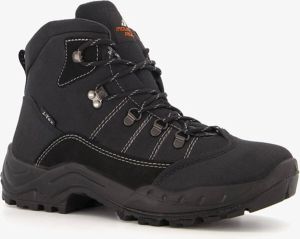 Mountain Peak leren wandelschoenen Zwart Uitneembare zool