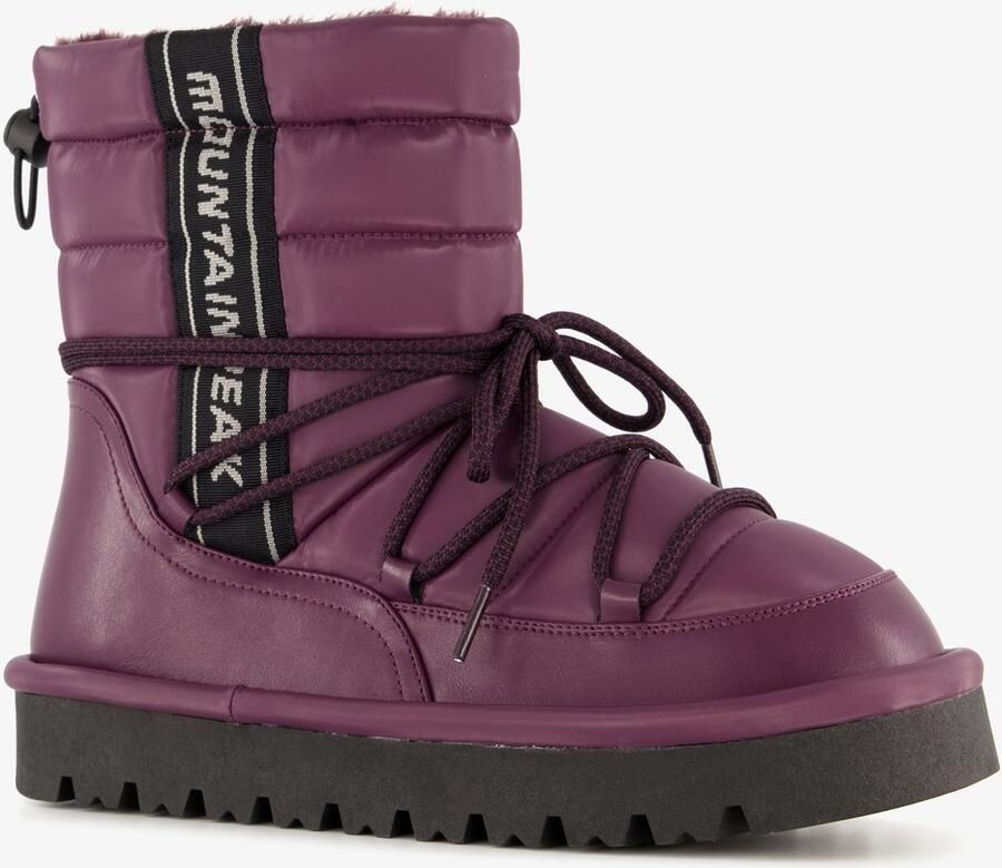 Mountain Peak gevoerde dames snowboots bordeauxrood Moonboots