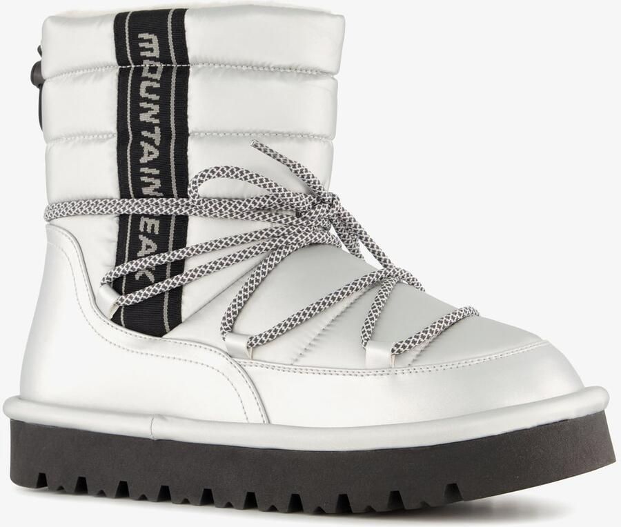 Mountain Peak gevoerde dames snowboots zilver Moonboots
