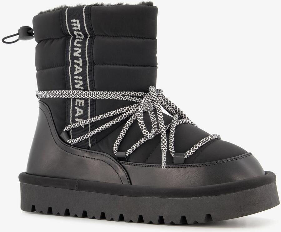 Mountain Peak gevoerde dames snowboots zwart Moonboots