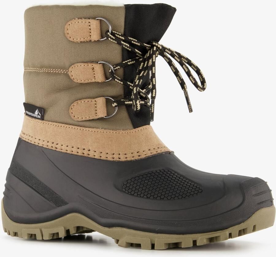 Mountain Peak gevoerde kinder snowboots beige zwart Moonboots