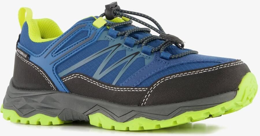 Mountain Peak jongens wandelschoenen cat. A blauw groen Uitneembare zool