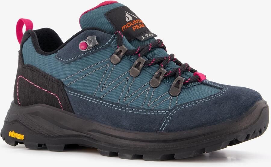 Mountain Peak leren dames cat. B wandelschoenen vibram zool Blauw Uitneembare zool