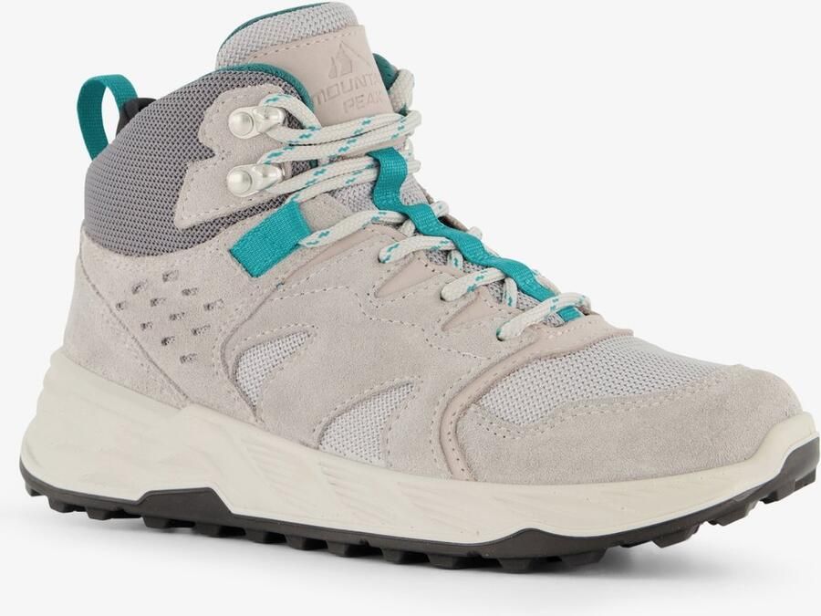 Mountain Peak leren dames wandelschoenen cat. A B Grijs Uitneembare zool