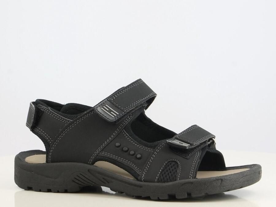 Moza-X Comfortabele Heren Sandalen Zwart Verstelbare Klittenbandsluiting Lichtgewicht & Duurzaam