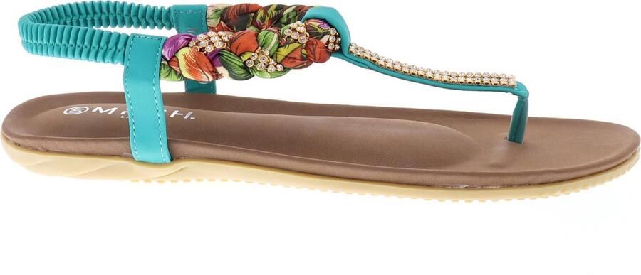 MRCH. Label Boho Ibiza Slippers Eline by Mrchlabel- Mintgroen - Foto 10